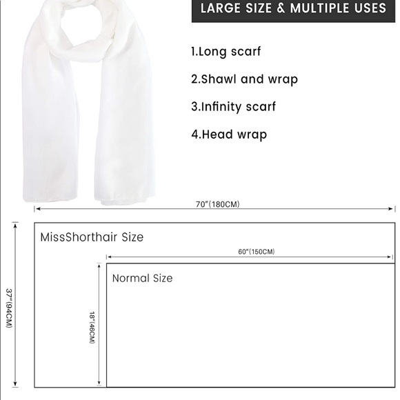 White Shawl / Wrap - Picture 5 of 10